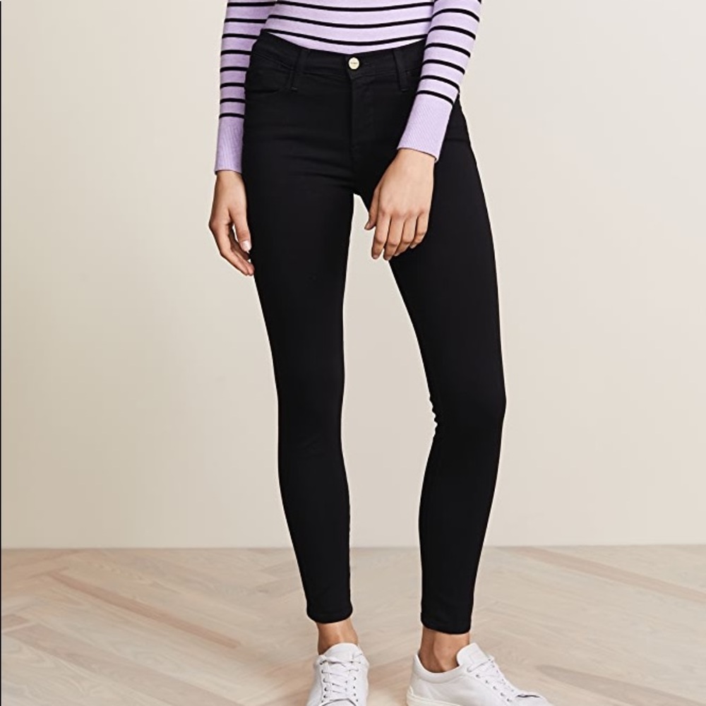 Frame - Le High Skinny Jeans Blk - sz 30